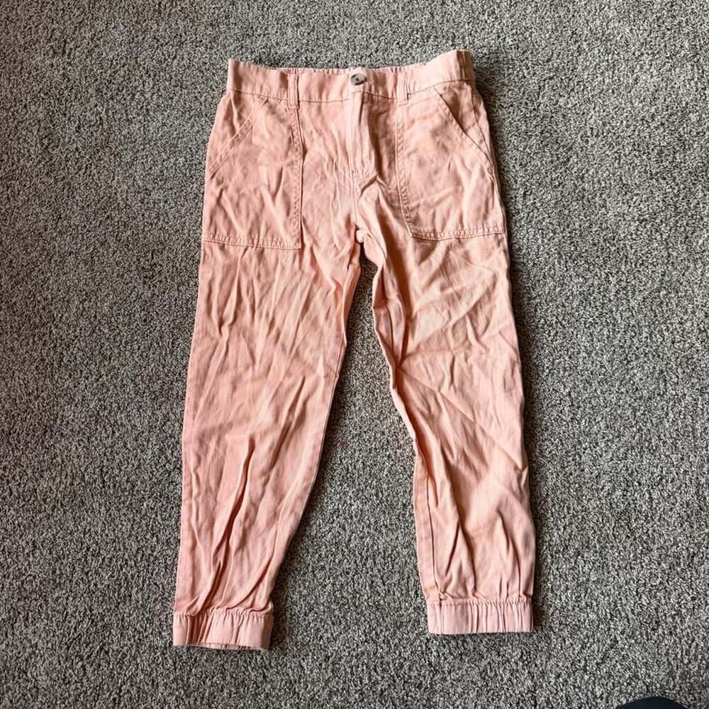 Thereabouts Girls Jogger Pants Size 6 Peach Utility Pockets